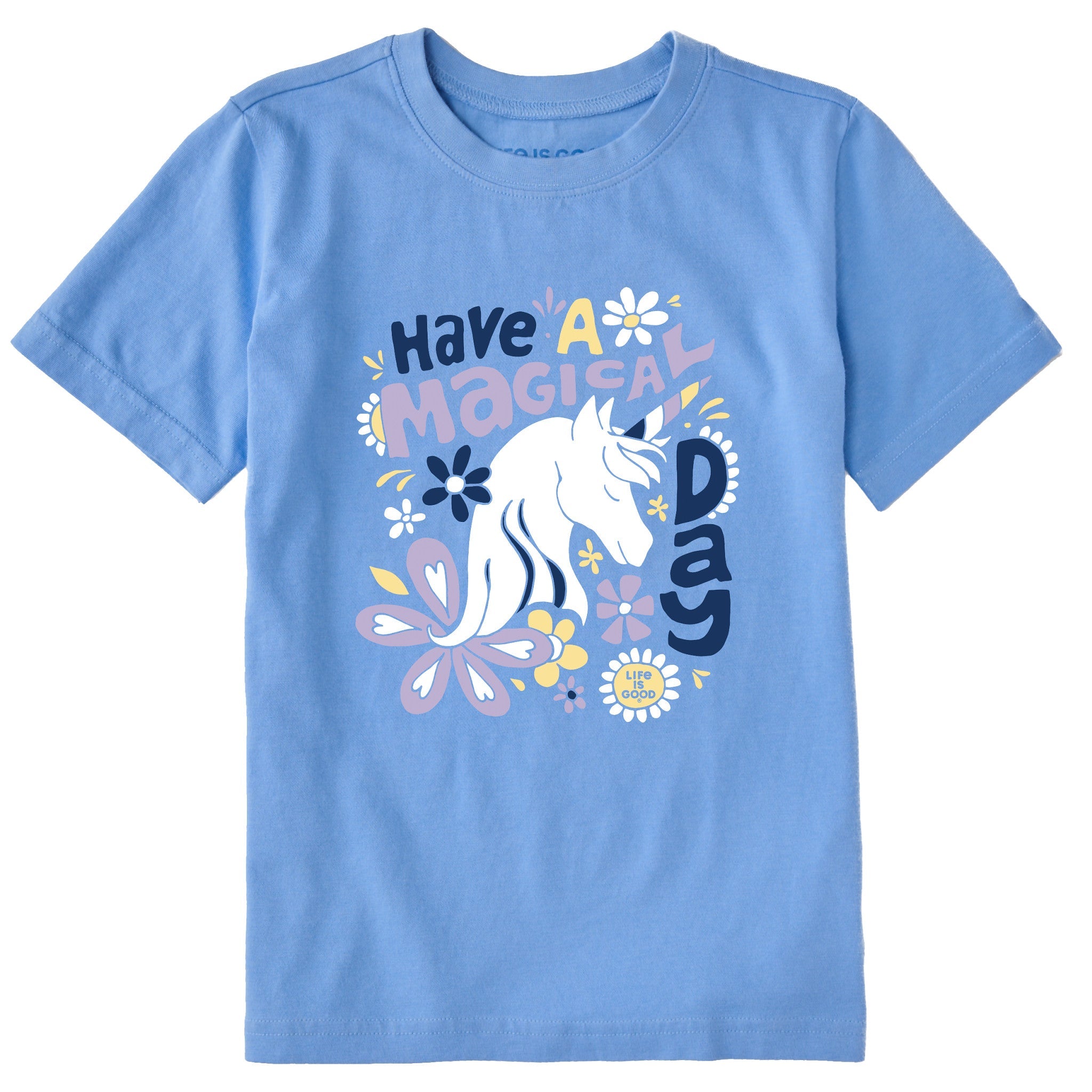 Kids Magical Day Unicorn Short Sleeve Crusher Tee