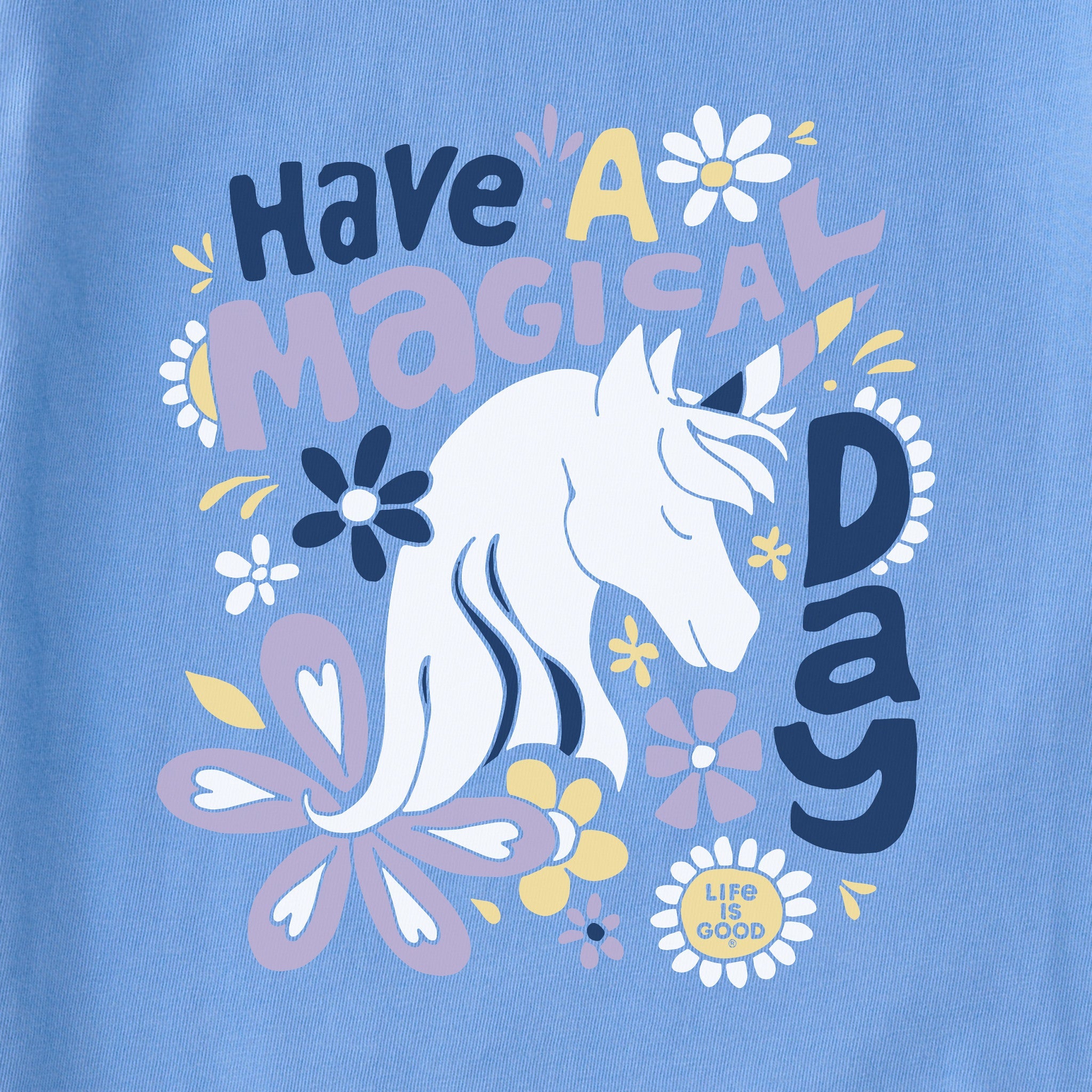 Kids Magical Day Unicorn Short Sleeve Crusher Tee