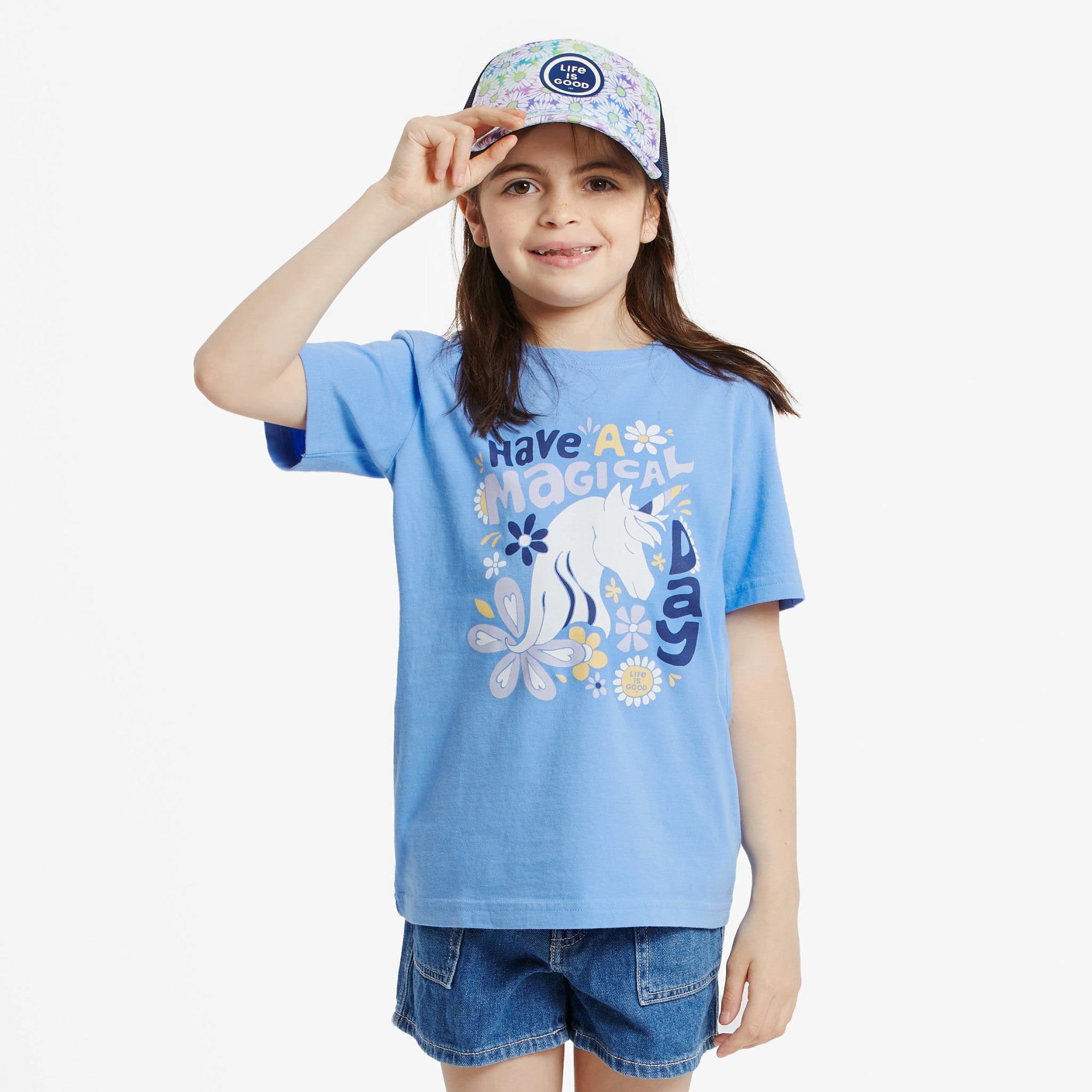 Kids Magical Day Unicorn Short Sleeve Crusher Tee