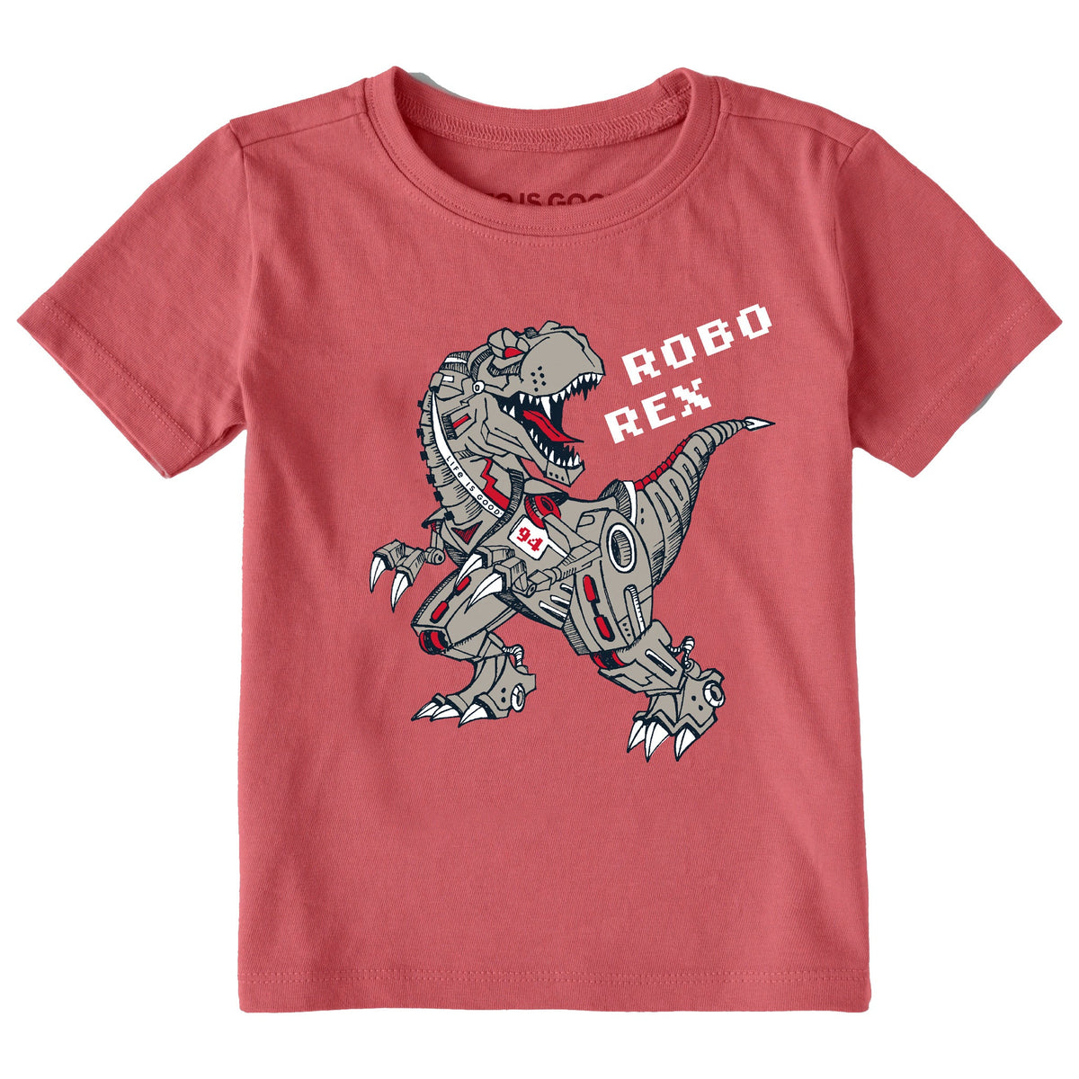 Toddler Robo Rex Short Sleeve Crusher Tee