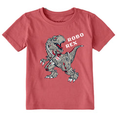 Toddler Robo Rex Short Sleeve Crusher Tee