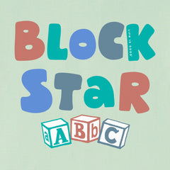 Baby Block Star ABCs Short Sleeve Crusher Baby Bodysuit