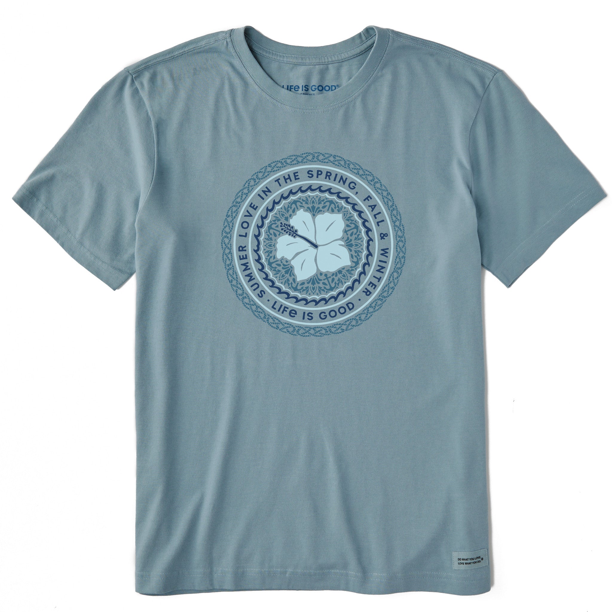 Men's Summer Love Hibiscus Short Sleeve Tee