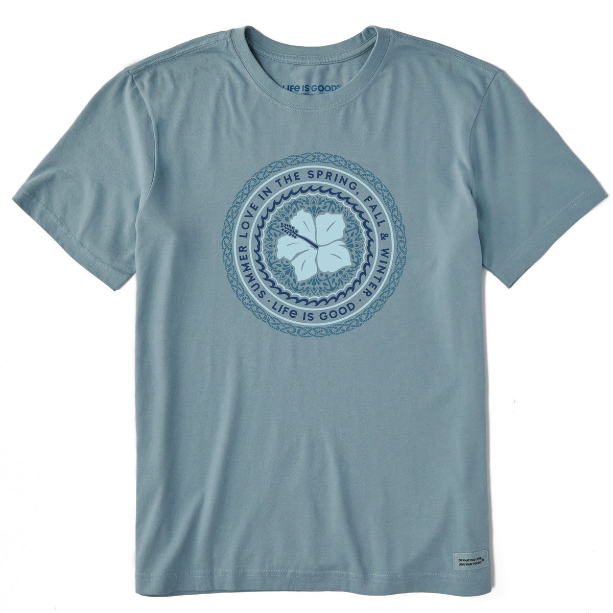 Men's Summer Love Hibiscus Short Sleeve Tee