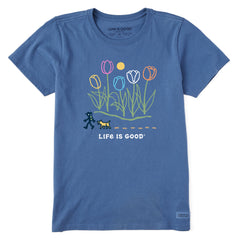 Women's Hiking past Tulips Short Sleeve Tee