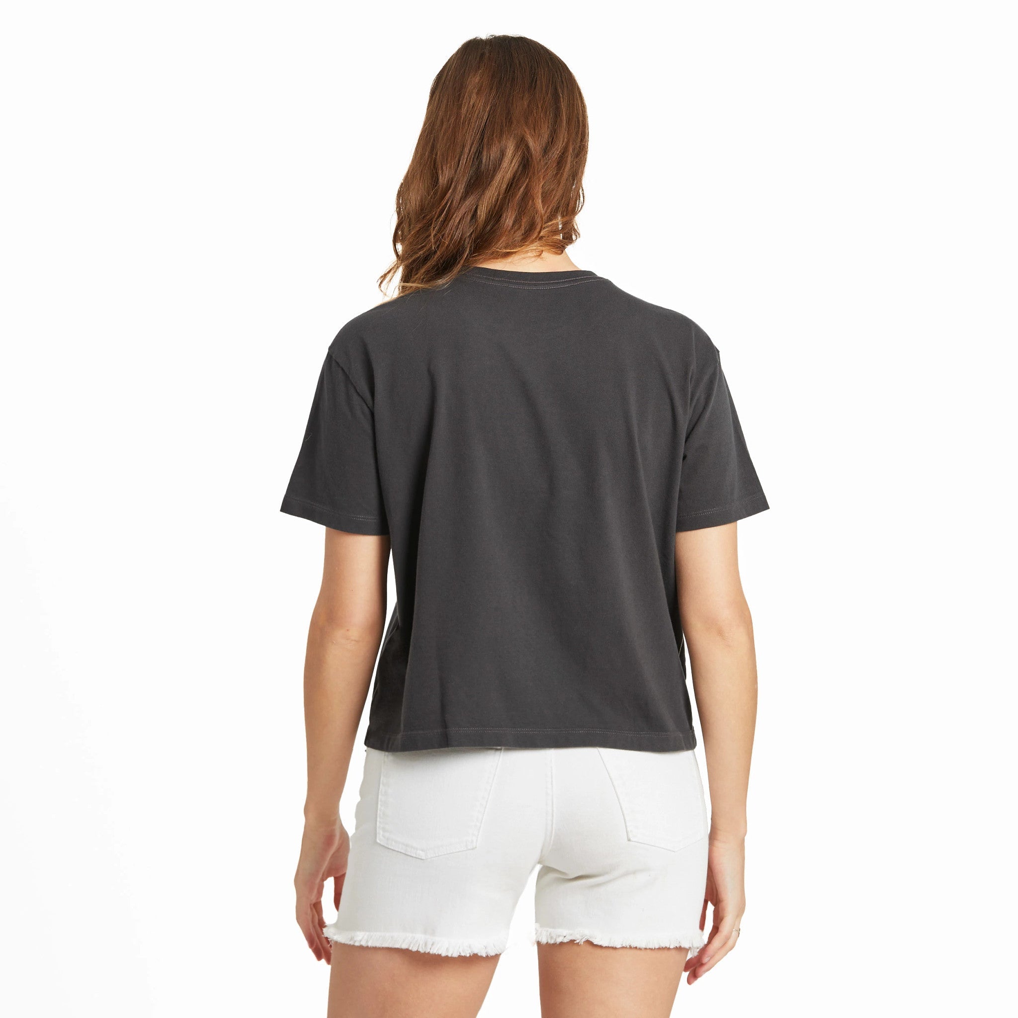 Women's Here Comes the Sun Palm Trees Short Sleeve Crusher Boxy Tee