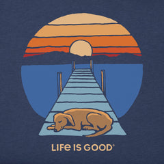 Kids Dock Dog Sunset Short Sleeve Crusher Tee