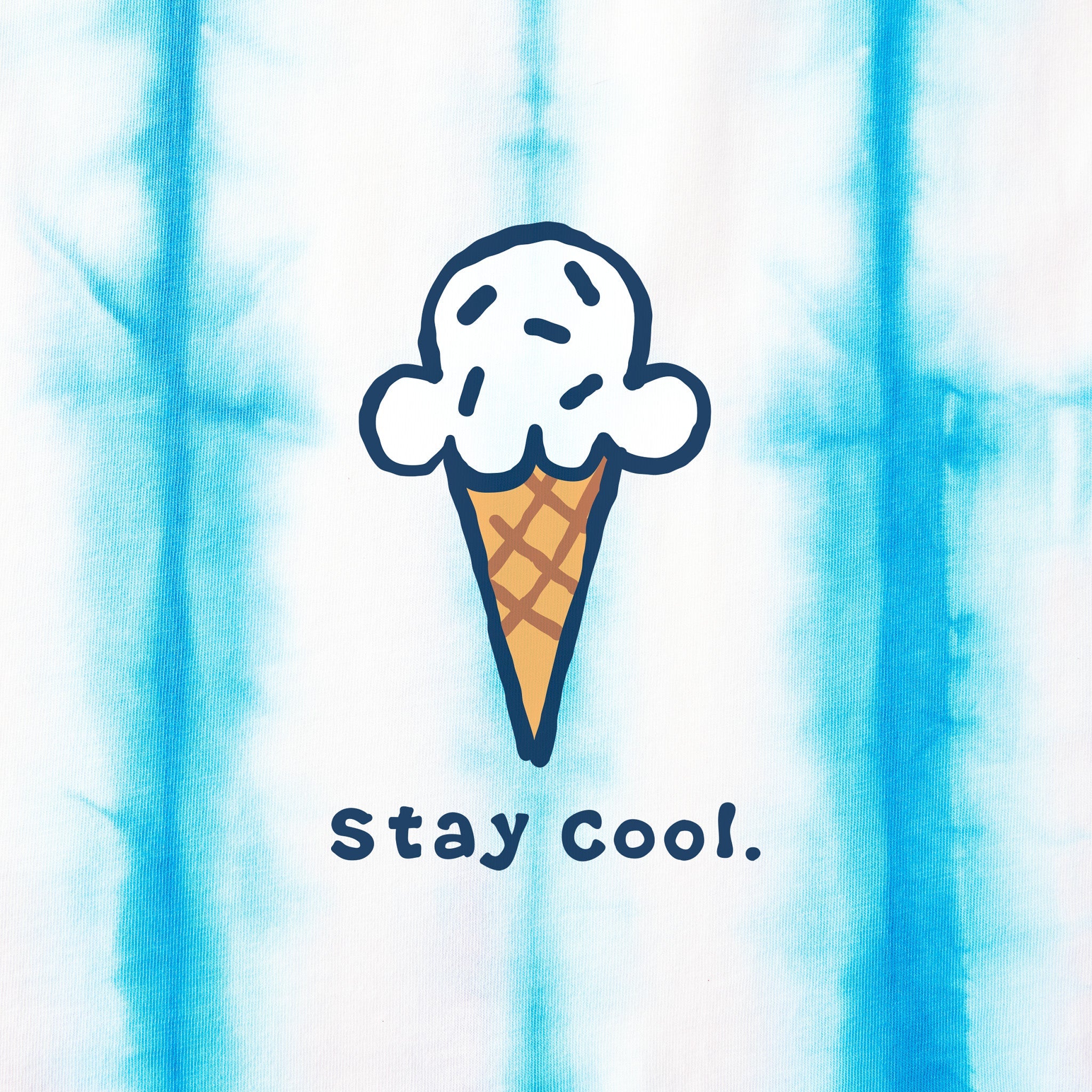 Kids Tie Dye Stay Cool Cone Short Sleeve Crusher Tee