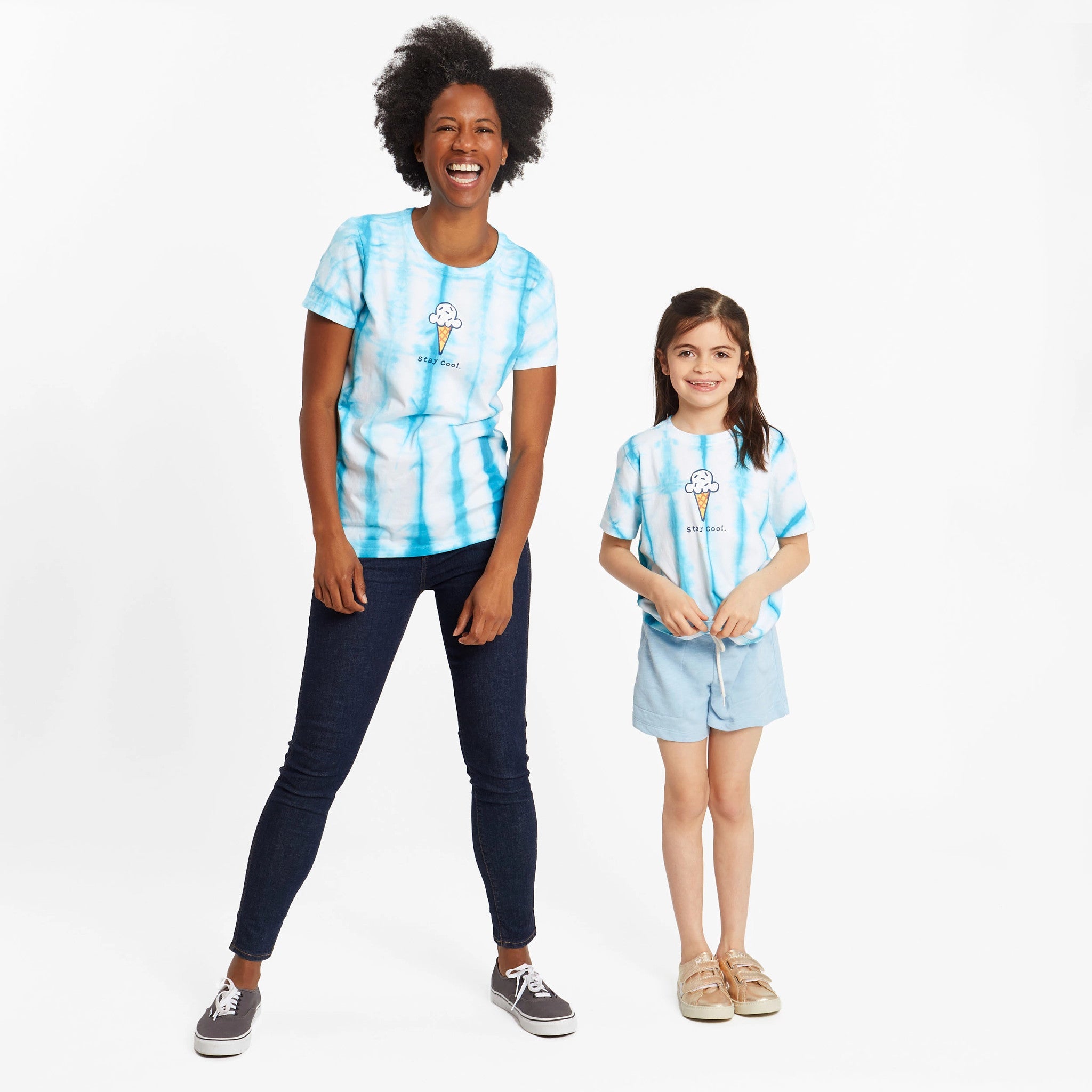 Kids Tie Dye Stay Cool Cone Short Sleeve Crusher Tee