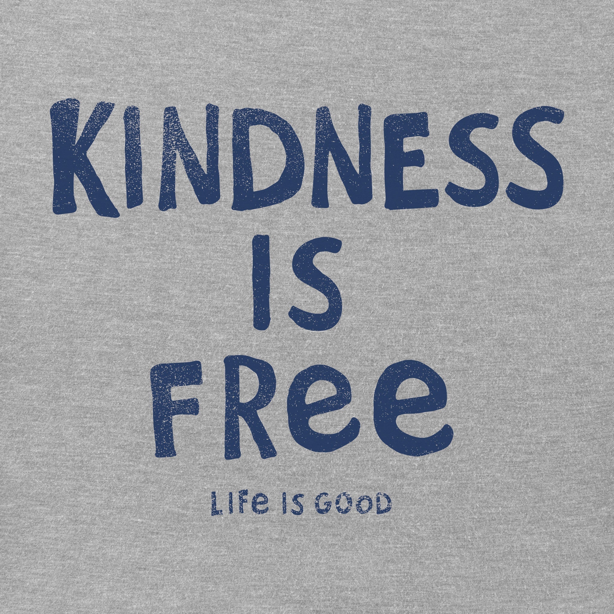 Women's Kindness is Free Long Sleeve Crusher Tee