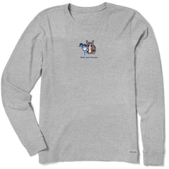 Women's Hold Your Horses Long Sleeve Crusher Tee