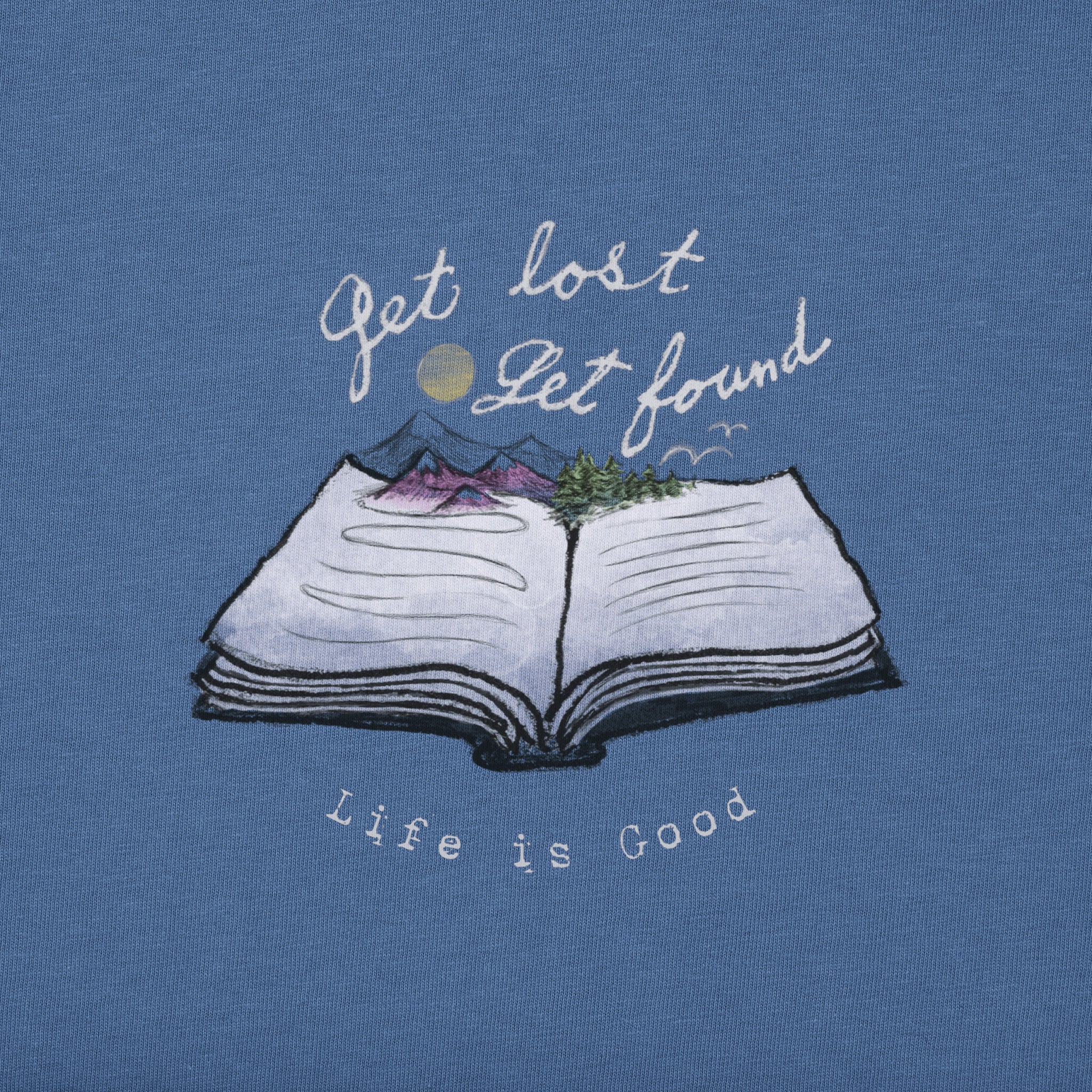 Women's Get Lost Get Found Book Long Sleeve Crusher Tee