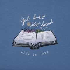 Women's Get Lost Get Found Book Long Sleeve Crusher Tee