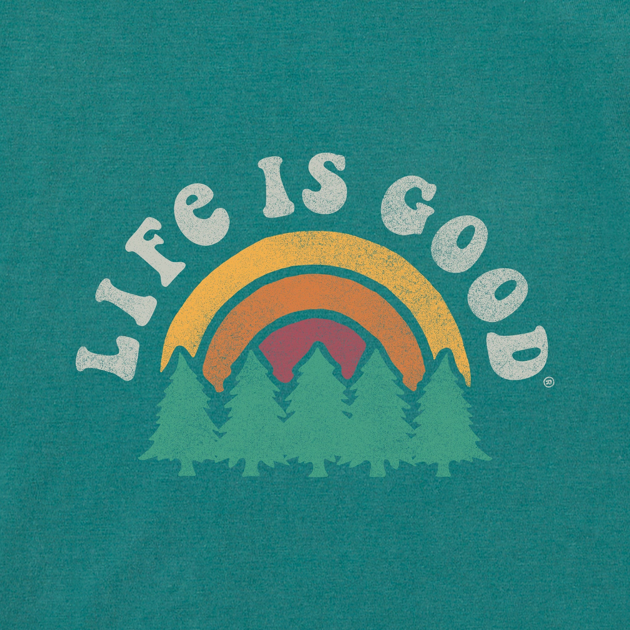 Men's Rainbow Forest Short Sleeve Crusher Tee