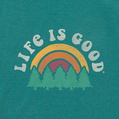 Men's Rainbow Forest Short Sleeve Crusher Tee