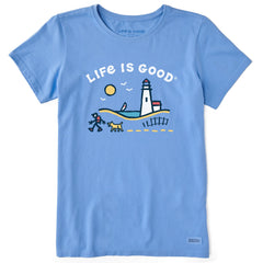 Women's Jake and Rocket Lighthouse Walk Short Sleeve Crusher Tee
