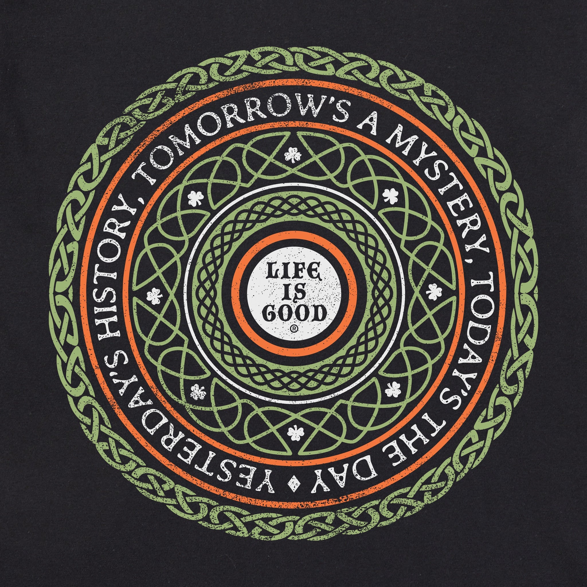Men's Irish Wisdom Mandala Short Sleeve Crusher Tee