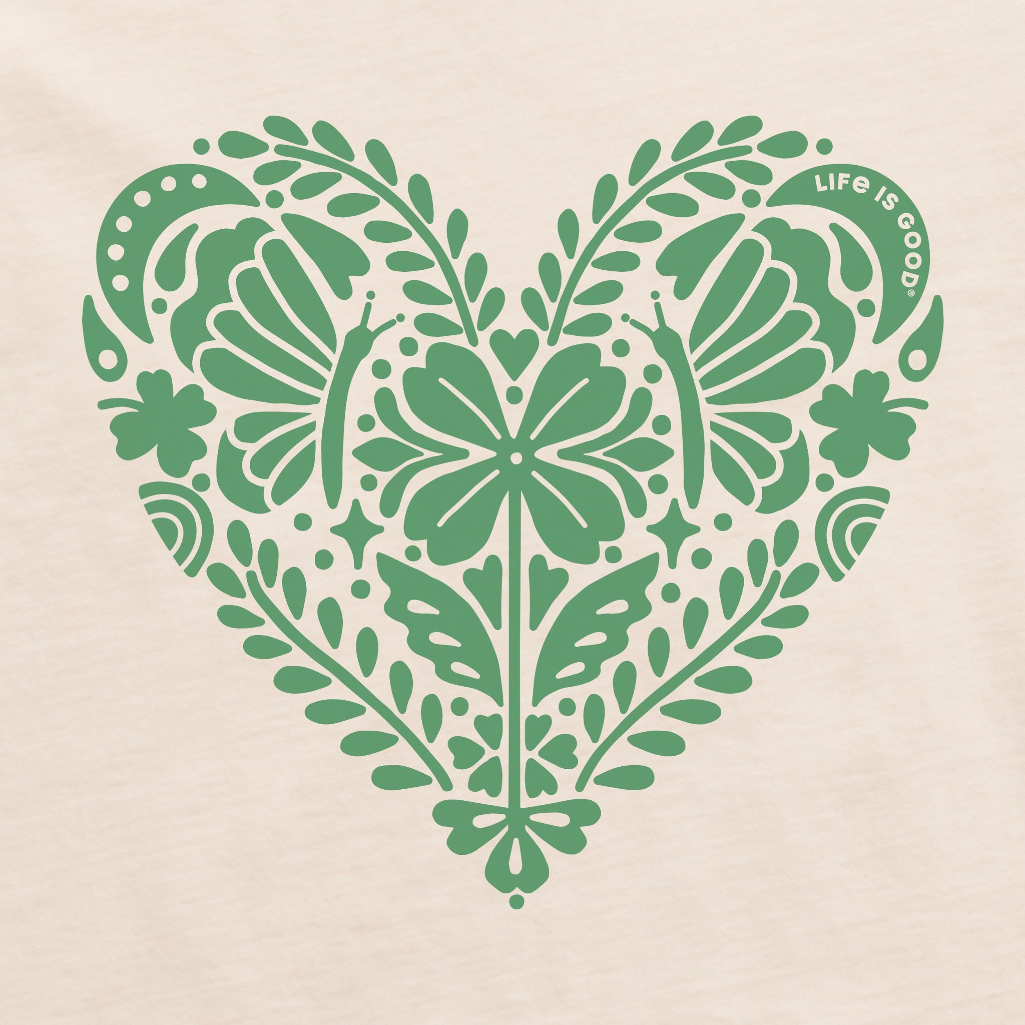 Women's Celtic Clover Heart Short Sleeve Crusher Vee