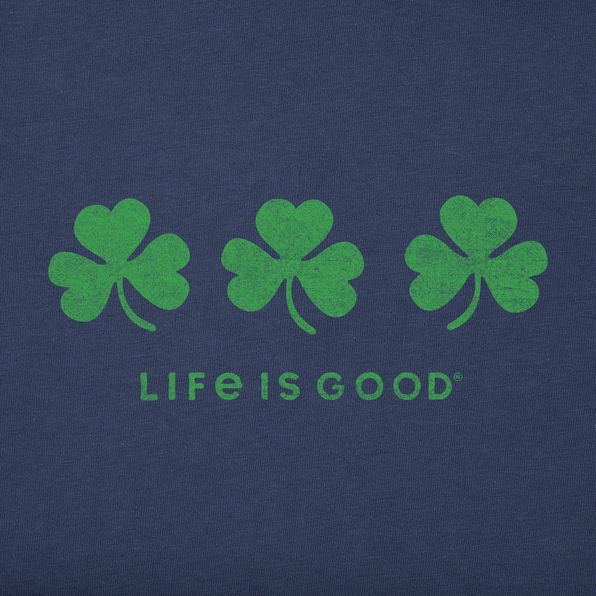 Men's Three Shamrocks Short Sleeve Crusher Tee