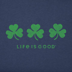 Men's Three Shamrocks Short Sleeve Crusher Tee