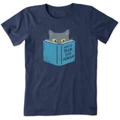 Women's How to Train Your Human Short Sleeve Crusher Tee