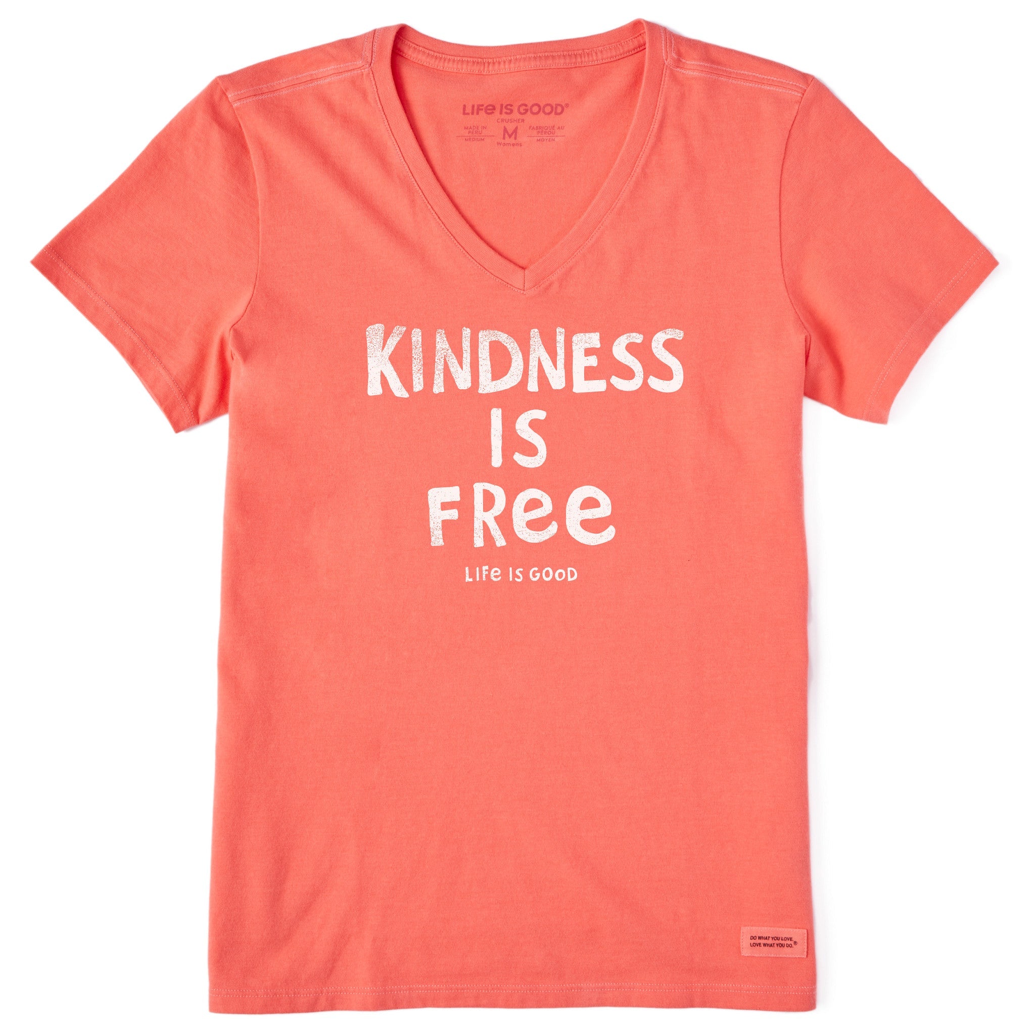 Women's Kindness is Free Short Sleeve Vee