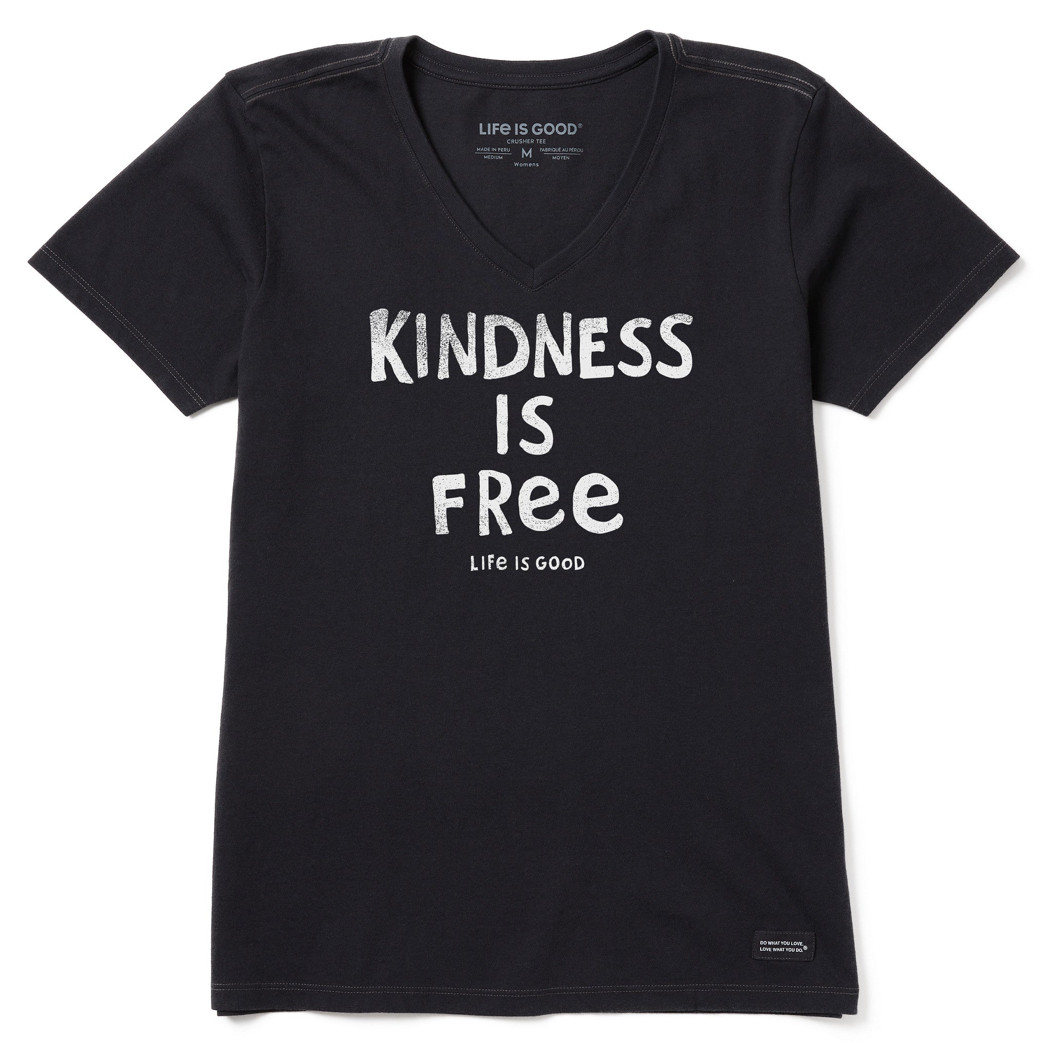 Women's Kindness is Free Short Sleeve Vee