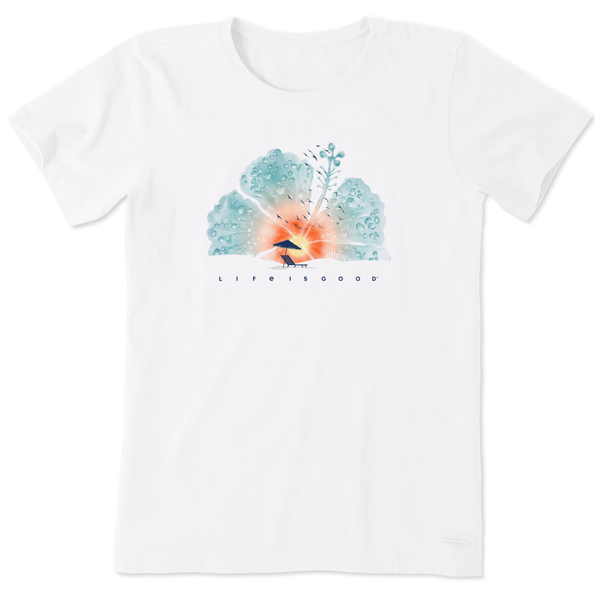 Women's Hibiscus Beach Short Sleeve Tee