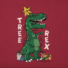 Kids Tree Rex Long Sleeve Crusher Tee