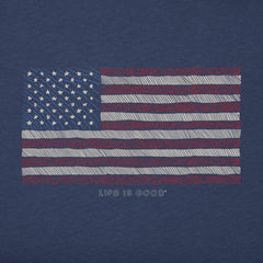 Men's Yankee Doodle Flag Short Sleeve Tee