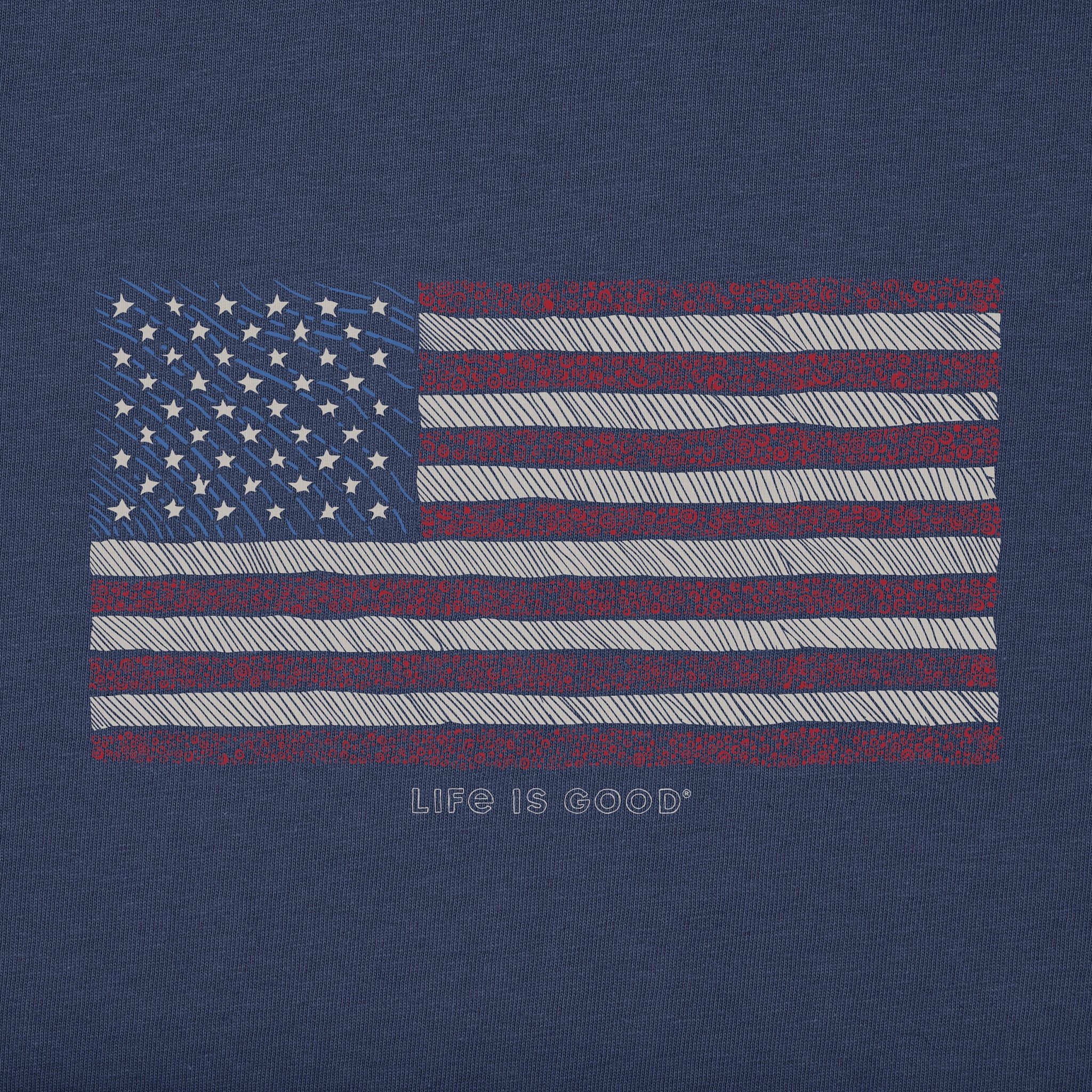 Men's Yankee Doodle Flag Short Sleeve Tee