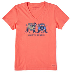 Women's Jackie Unlimited Smileage Short Sleeve Vee