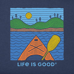Men's Woodblock Kayak Short Sleeve Tee