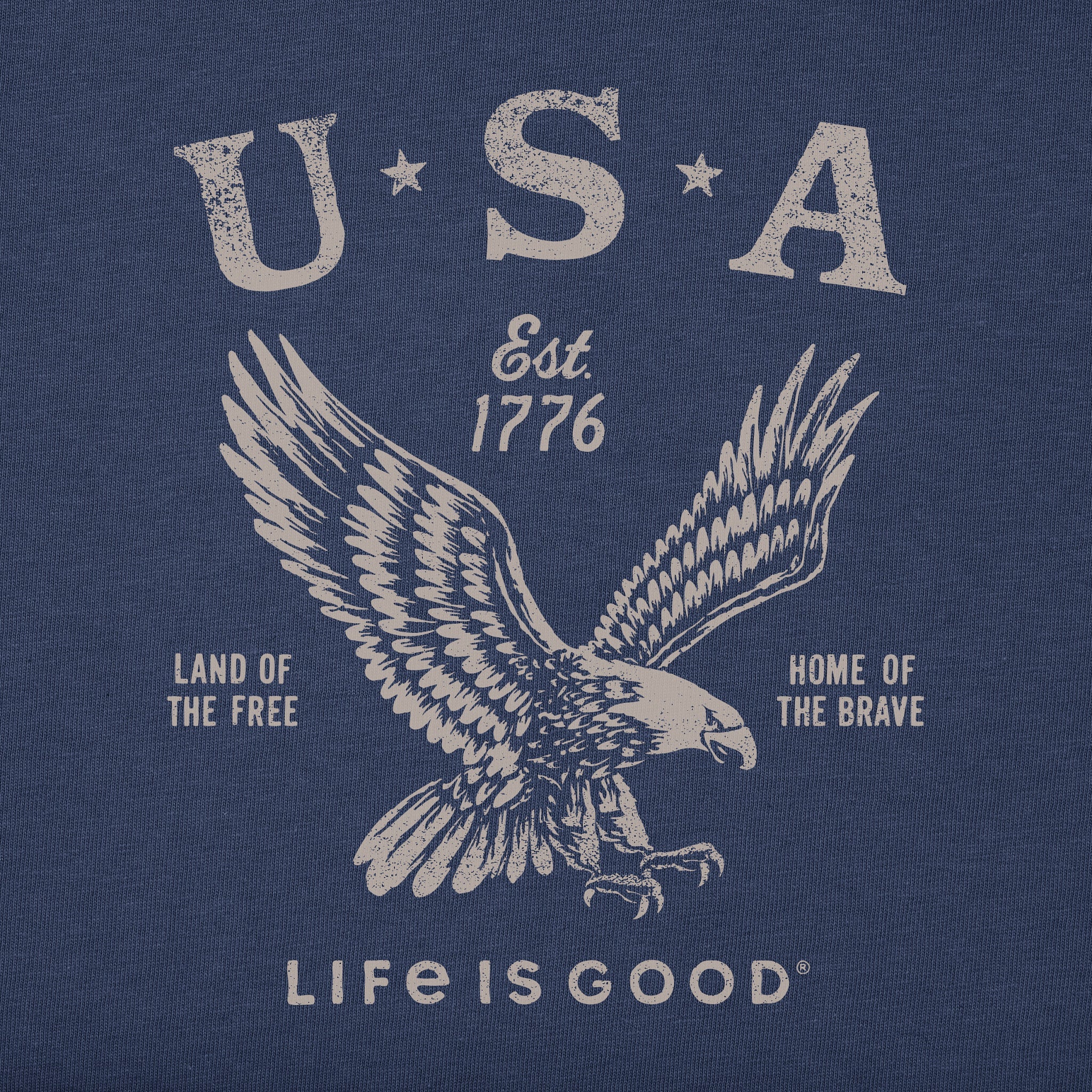 Men's USA 1776 Eagle Simply True Fleece Crew