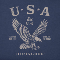 Men's USA 1776 Eagle Simply True Fleece Crew