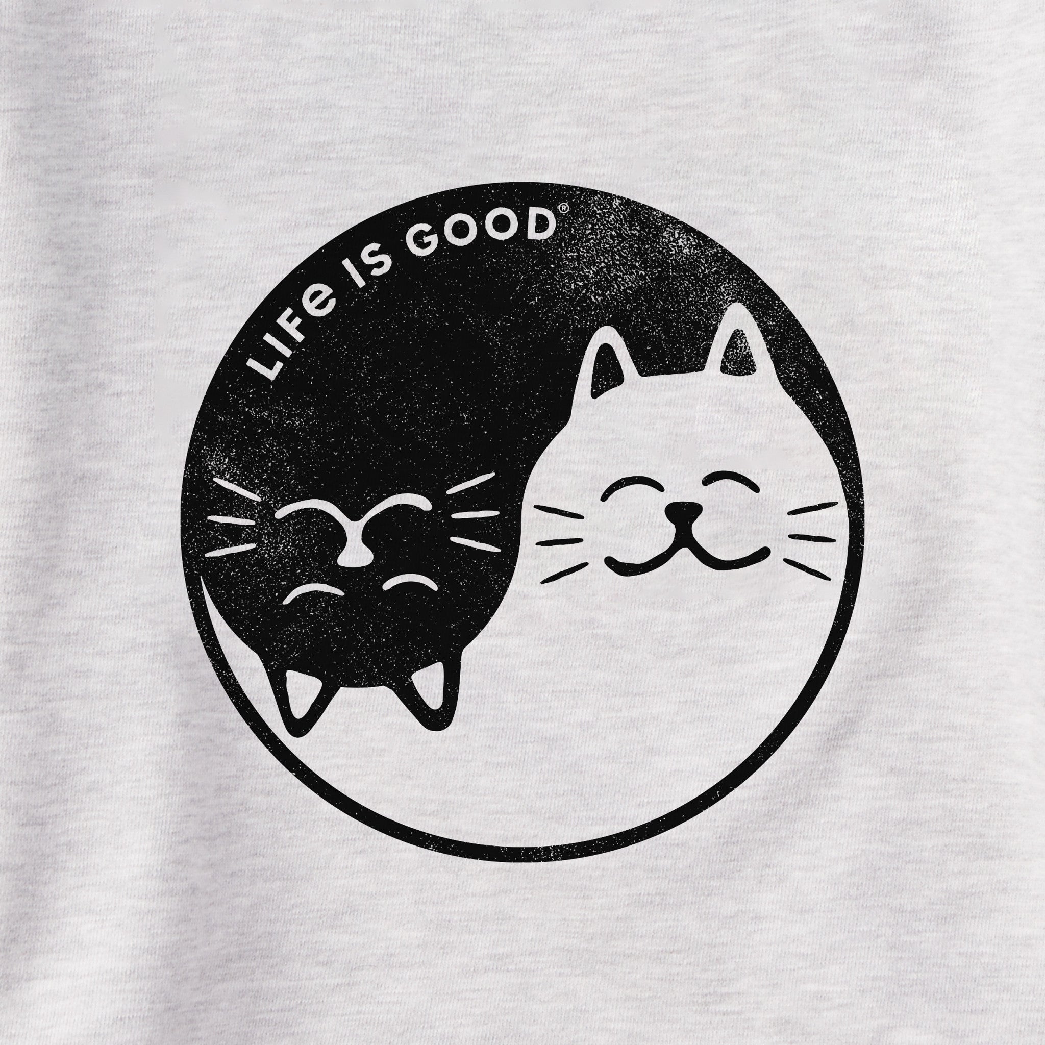 Women's Cat Yin and Yang Simply True Fleece Hoodie