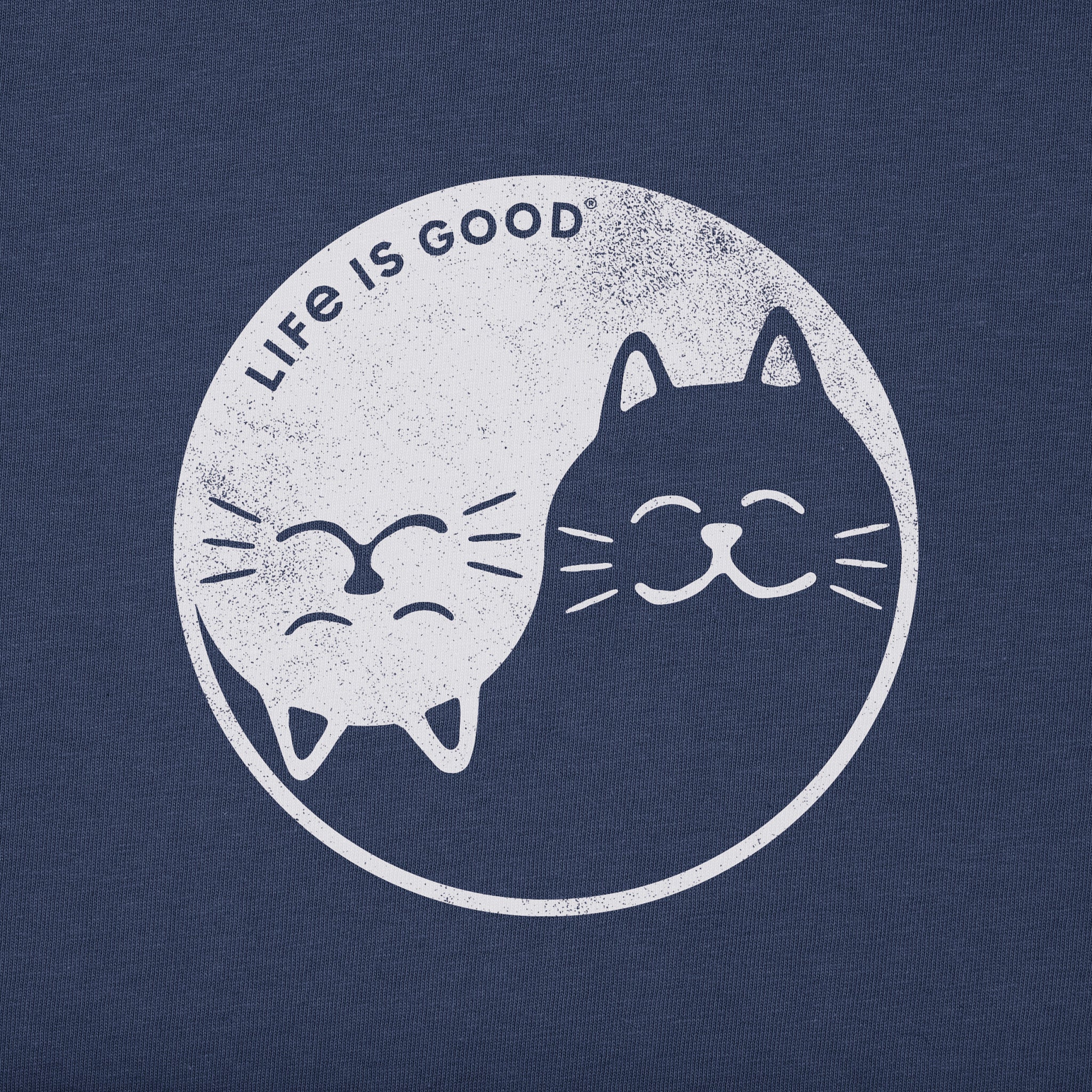 Women's Cat Yin and Yang Simply True Fleece Hoodie