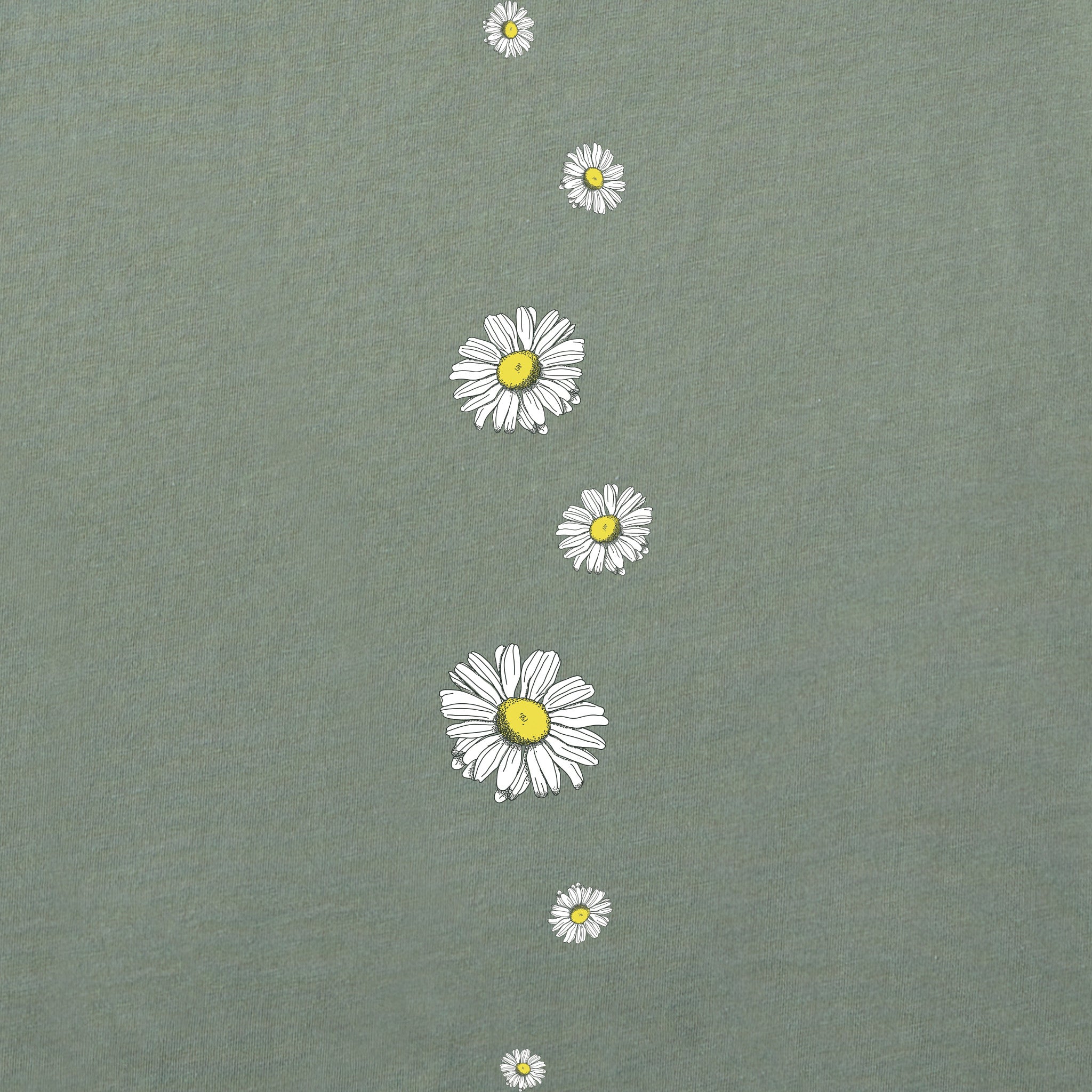 Women's Detailed Wildflowers Long Sleeve Crusher Tee