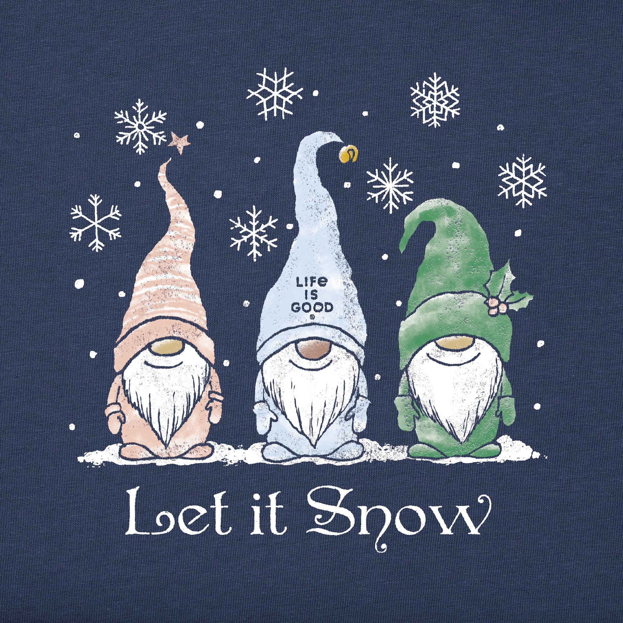 Women's Let it Snow Gnomes Simply True Fleece Hoodie