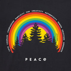 Men's Peace Rainbow Trees Short Sleeve Tee