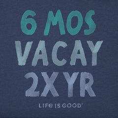 Men's 6 Mos Vacay Short Sleeve Tee