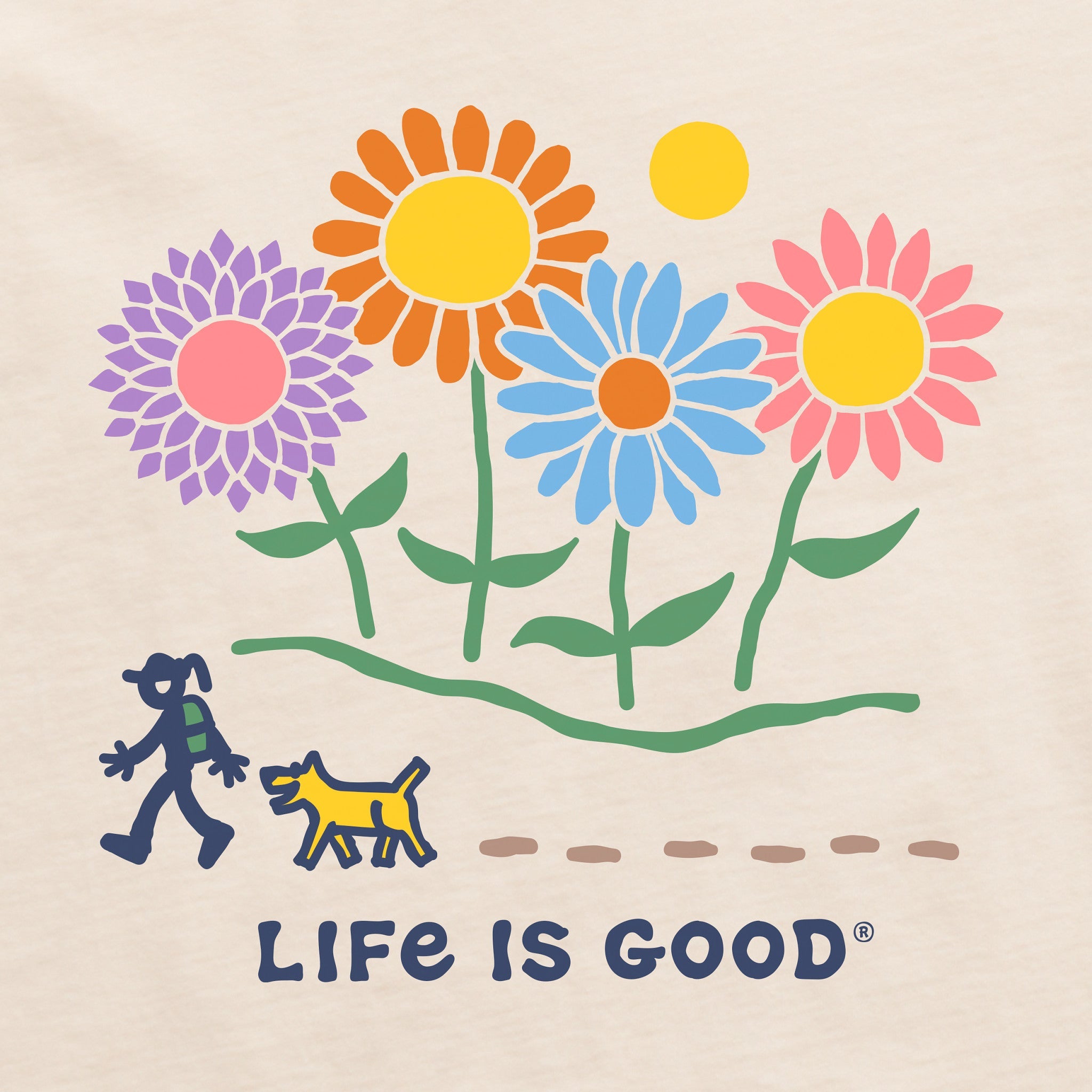 Women's Jackie and Rocket Wildflowers Short Sleeve Tee