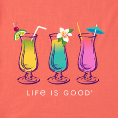Women's 3 Cocktails Short Sleeve Vee