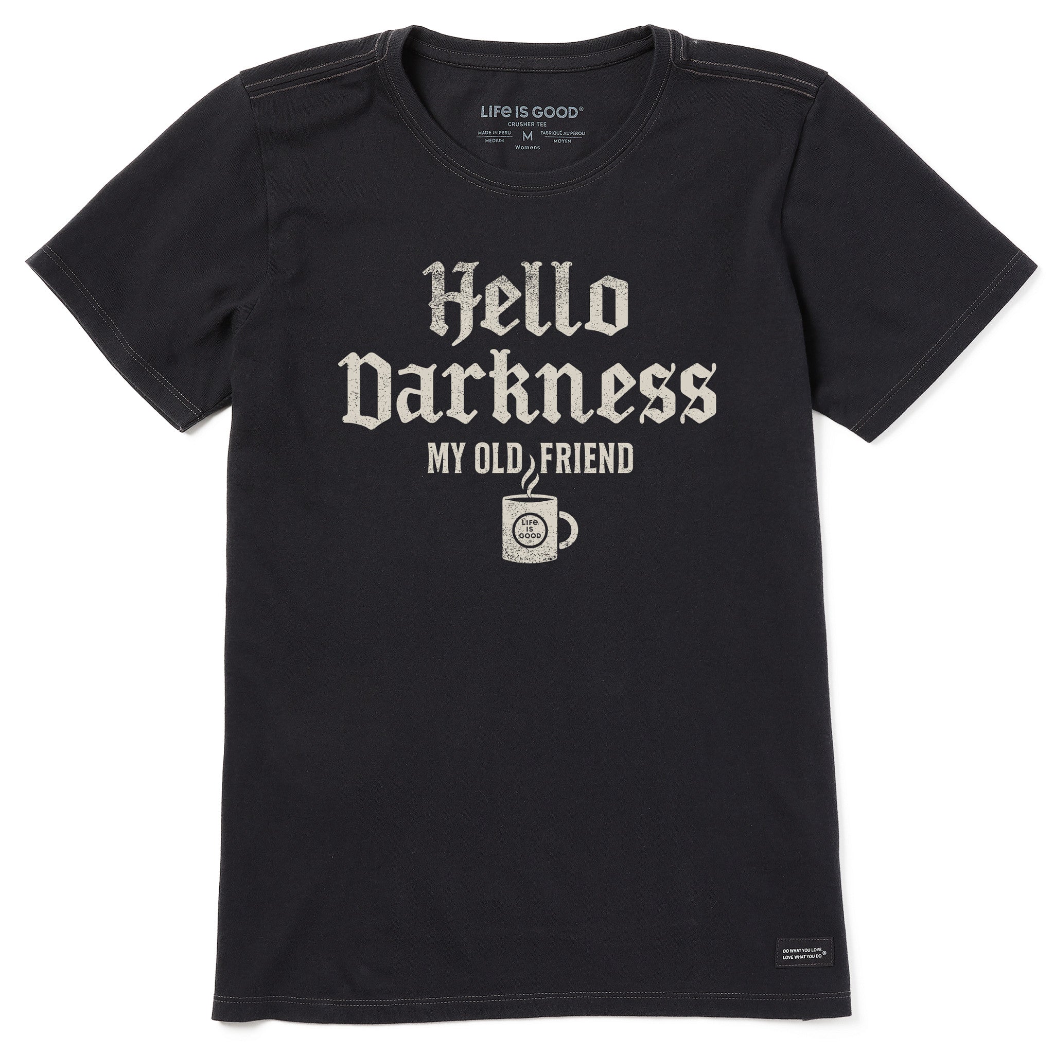Women's Hello Darkness Coffee Short Sleeve Tee