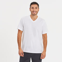 Men's Solid Short Sleeve Crusher Vee