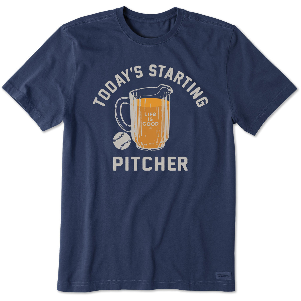 Men's Today's Starting Pitcher Short Sleeve Crusher Tee