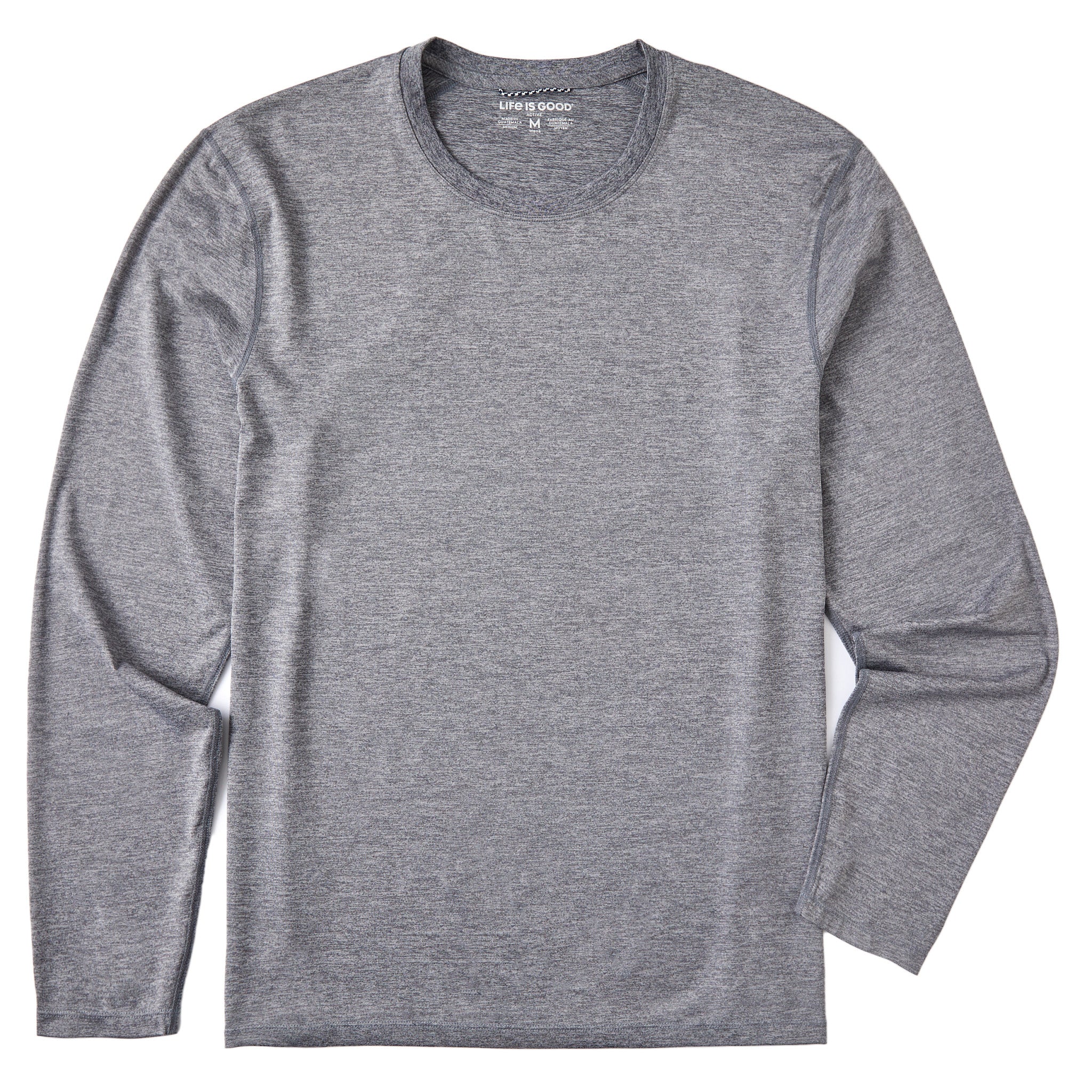 Men's Solid Long Sleeve Active Tee