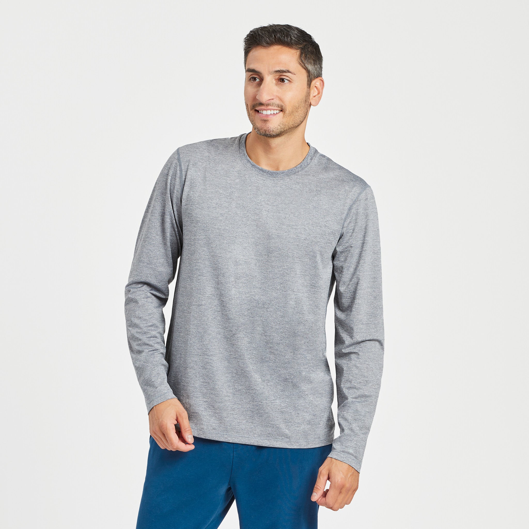 Men's Solid Long Sleeve Active Tee