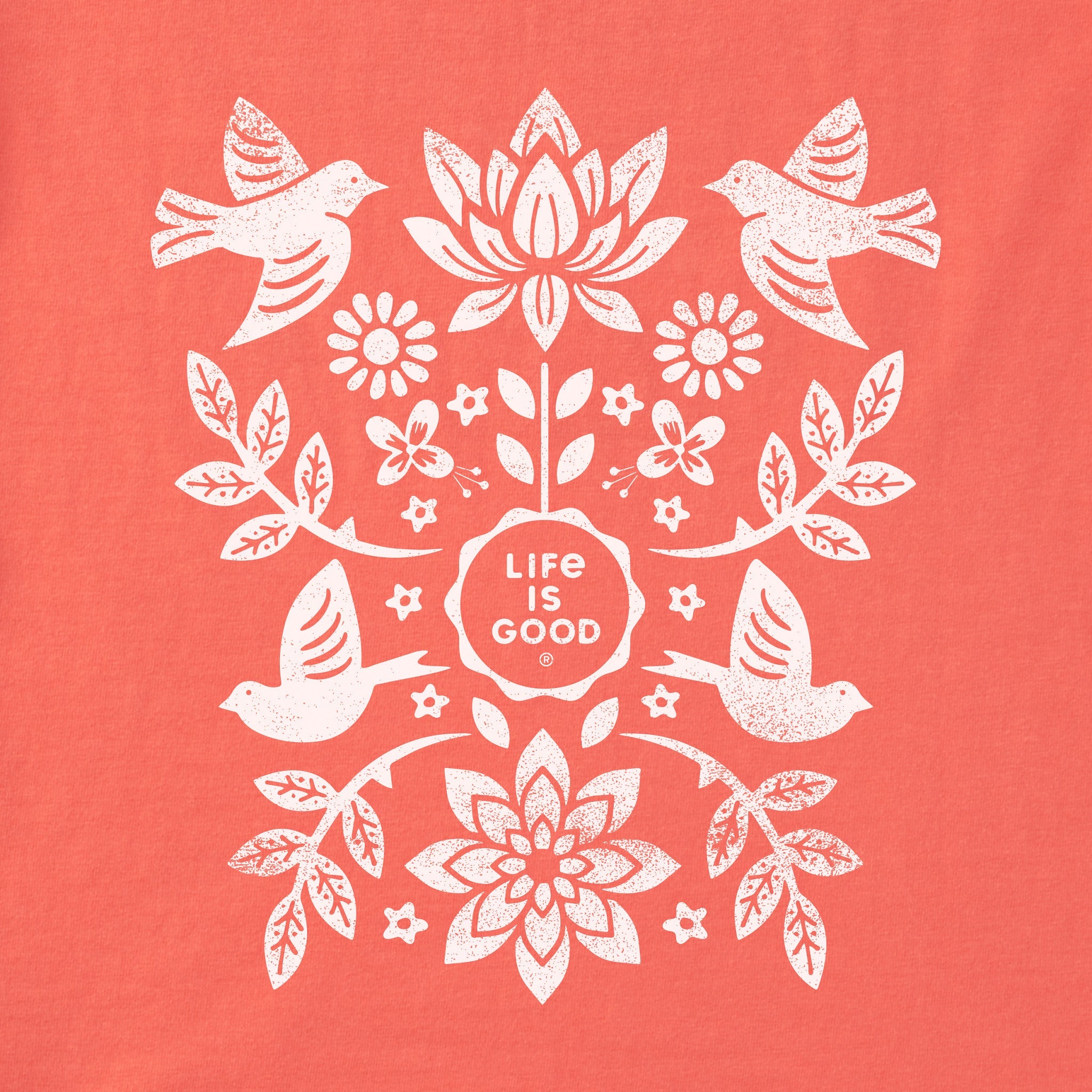 Women's Folk Art Garden Short Sleeve Tee