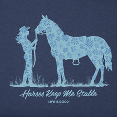 Women's Horses Keep Me Stable Short Sleeve Tee
